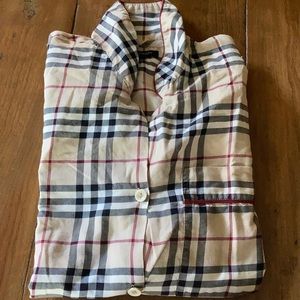 Burberry pajama top.